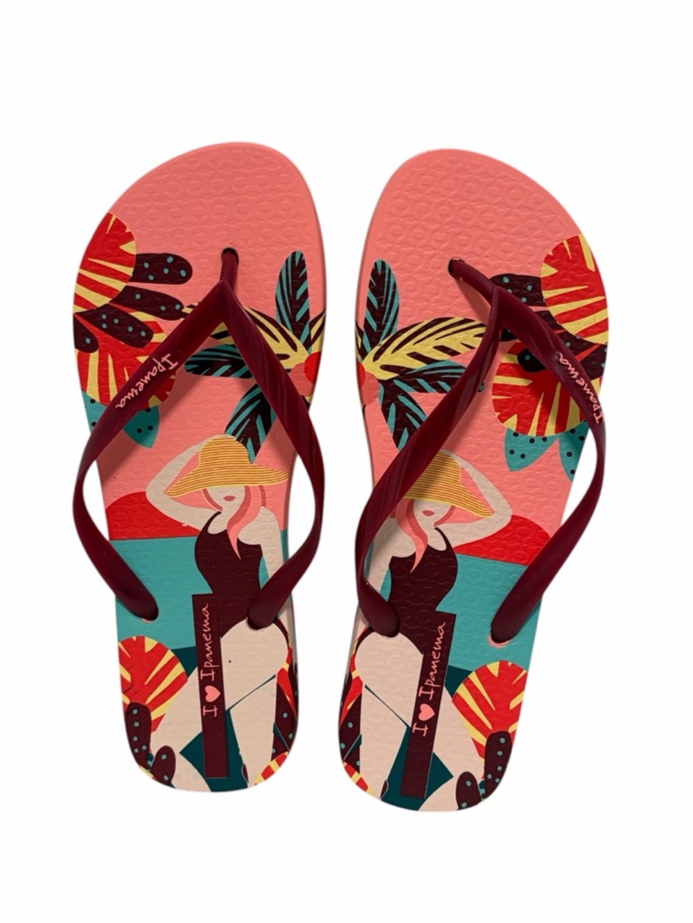 Ipanema Beach Pool Girl Flip Flops - Like New - Size 8